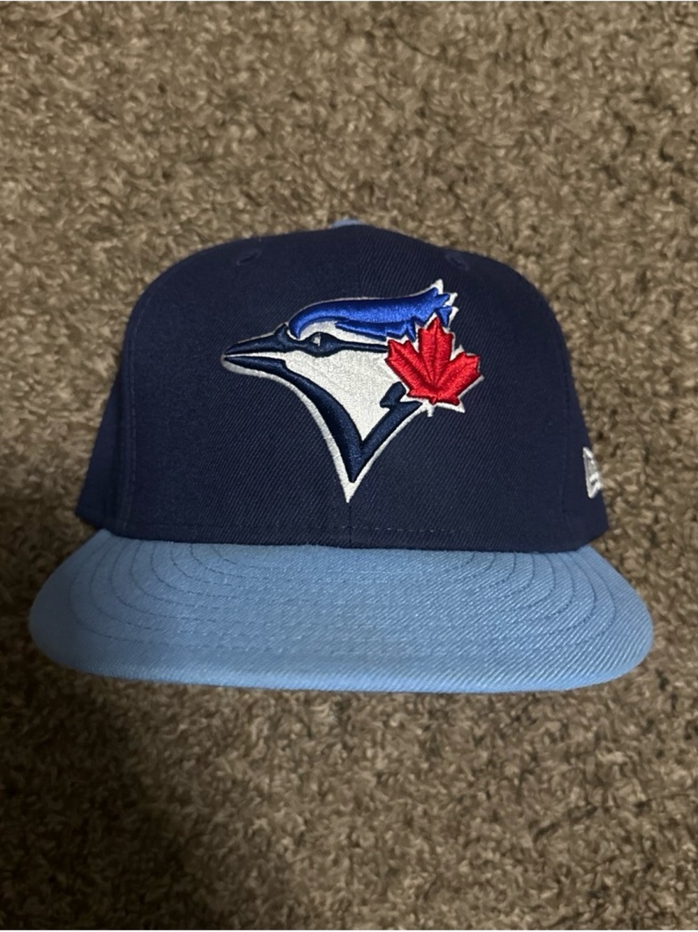 New Era Toronto Blue Jays Navy Crown with Light Blue Brim Snapback